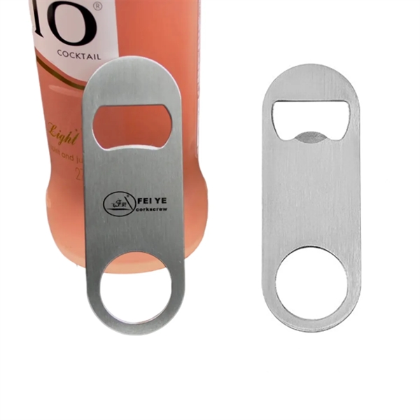 Mini paddle-style mini bottle opener with 1 color silkscreen imprint on... from ASI 37218 Athena Promo (tm)