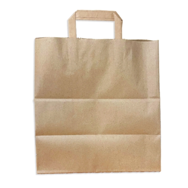 Kraft Natural Flat Handle Bag With One Color Printing... from ASI 45795 Colorguppy Printing