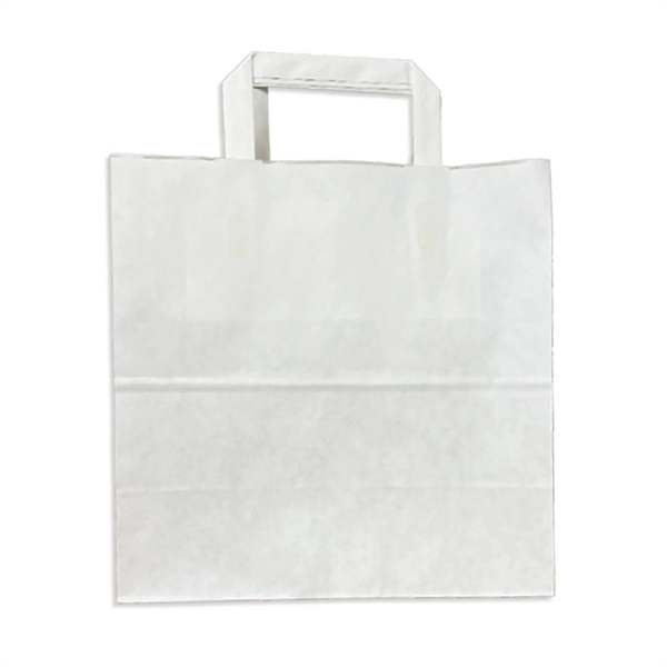 White Flat Handle Bag With One Color Printing... from ASI 45795 Colorguppy Printing