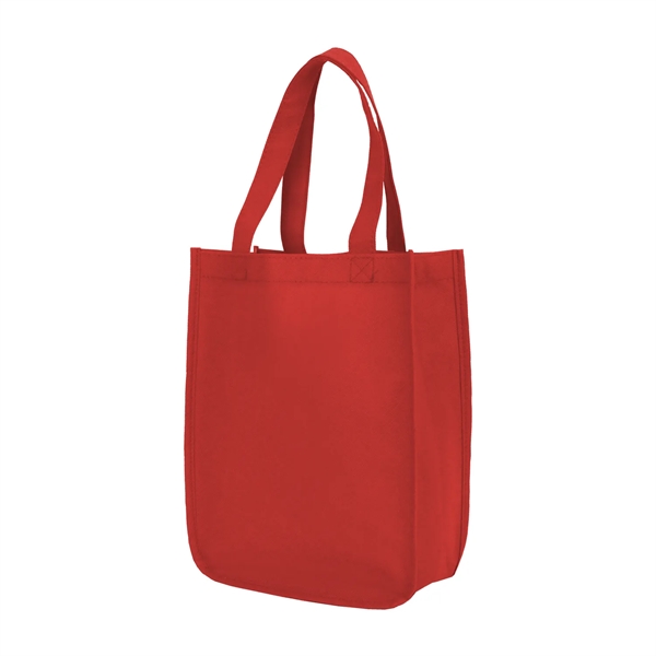 9" x 11.5" x 4" shopper tote made of non-woven polypropylene... from ASI 37980 Bagworld