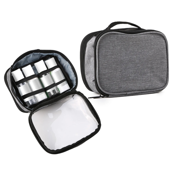 Toiletry Bag with four 1 oz bottles: hand sanitizer with moisture... from ASI 61966 HPG / Mixie