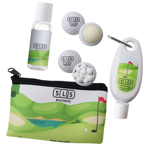 Golf Kit includes sunscreen, aloe vera gel, & golf ball-shaped mint... from ASI 61966 HPG / Mixie