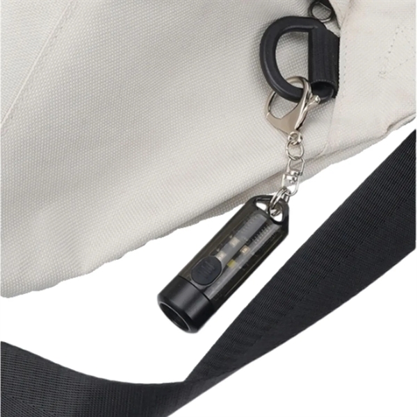 Rechargeable portable mini keychain flashlight plus 1 color silkscreen imprint on... from ASI 37218 Athena Promo (tm)