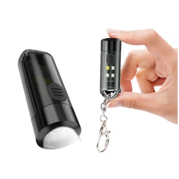 Rechargeable portable mini keychain flashlight plus 1 color silkscreen imprint on... from ASI 37218 Athena Promo (tm)