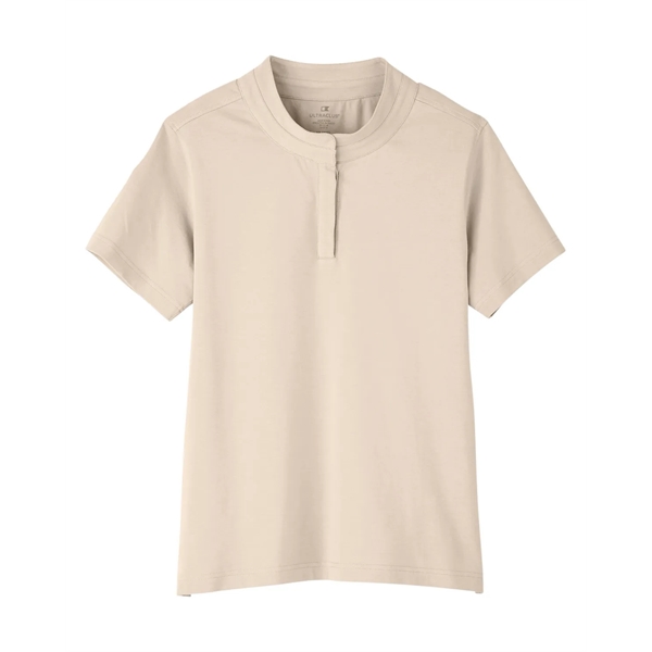 Ladies' polo made of cotton and spandex jersey with moisture-wicking and... from ASI 34063 alphabroder