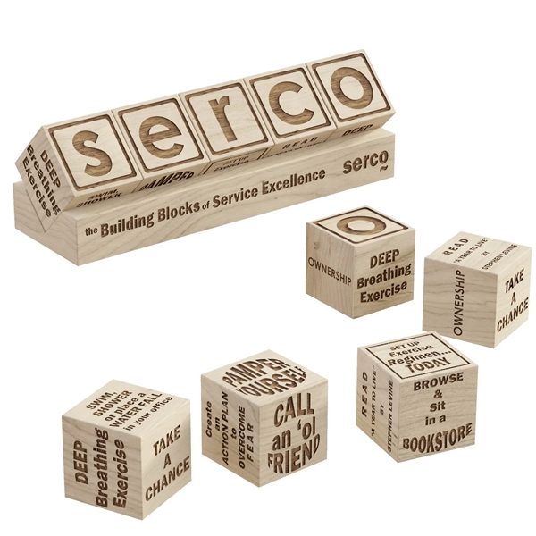 1" Hard Maple Cubes presented individually or collated and shrink wrapped... from ASI 56020 The Gavel Company / The Gavel Company