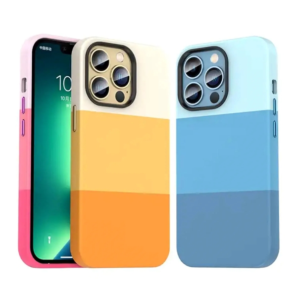 Tricolor shockproof mobile phone case plus 1 color silkscreen imprint on... from ASI 37218 Athena Promo (tm)