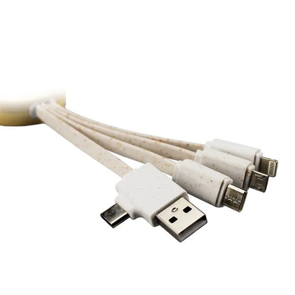 Cable with micro USB/lightning, Type-C and standard USB cables that unite... from ASI 63776 KTI Networks Inc / KTI Promo