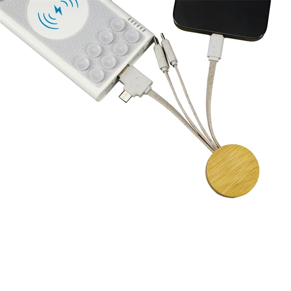 Cable with micro USB/lightning, Type-C and standard USB cables that unite... from ASI 63776 KTI Networks Inc / KTI Promo