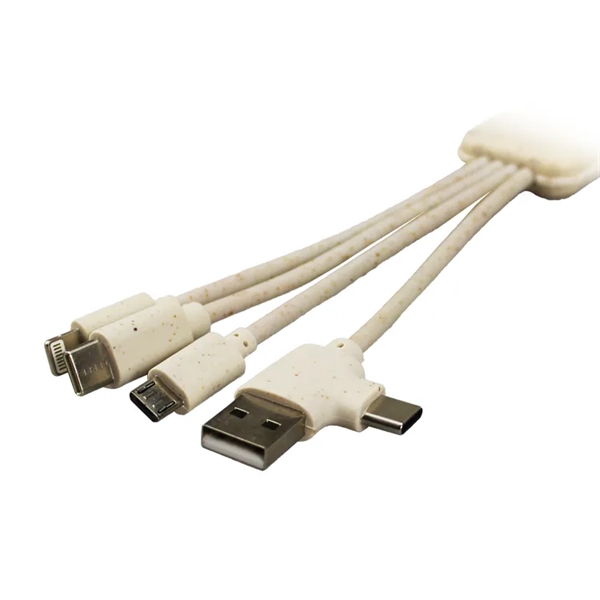 Cable with micro USB/lightning, Type-C and standard USB cables that unite... from ASI 63776 KTI Networks Inc / KTI Promo