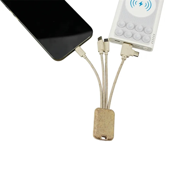 Cable with micro USB/lightning, Type-C and standard USB cables that unite... from ASI 63776 KTI Networks Inc / KTI Promo