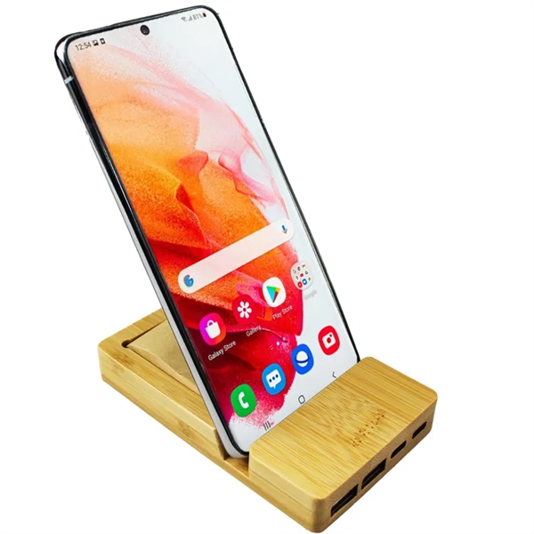 phone stand and USB hub combo brings together functionality and a... from ASI 63776 KTI Networks Inc / KTI Promo