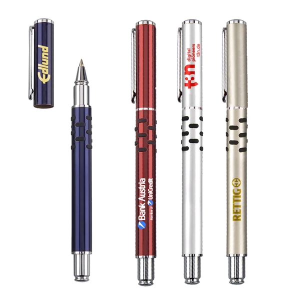Roller ball pen with click action ballpoint and cap-off.... from ASI 31517 Admart Products / Admart Line