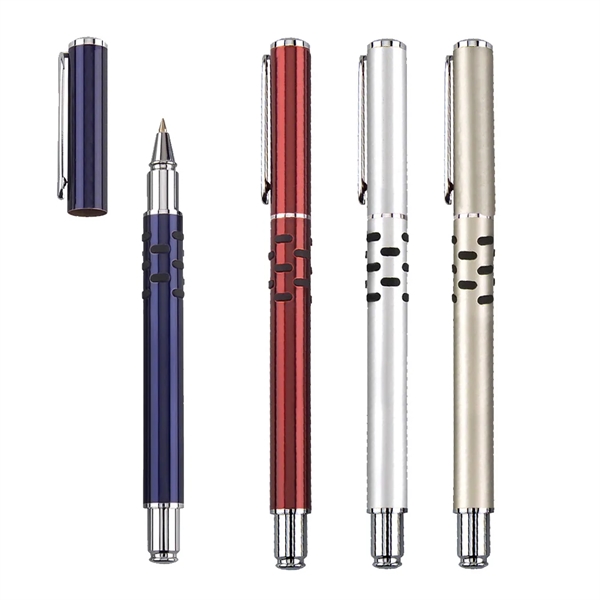 Roller ball pen with click action ballpoint and cap-off.... from ASI 31517 Admart Products / Admart Line