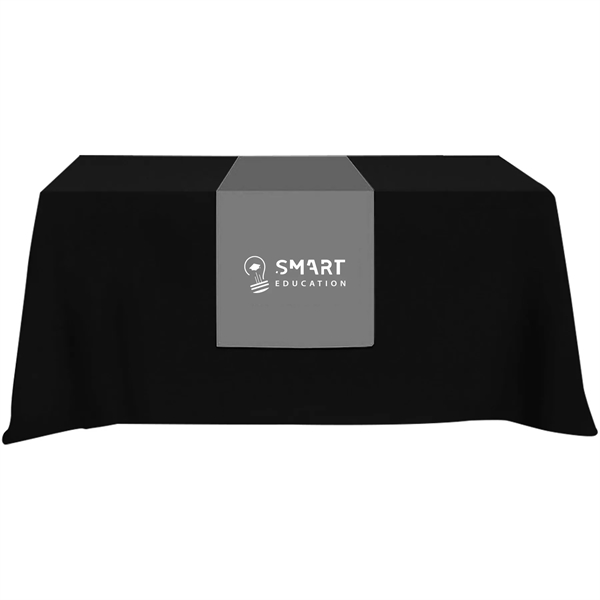 28" x 48" 65/35 polyester-cotton twill table runner with rolled hem... from ASI 61966 HPG / Beacon Promotions