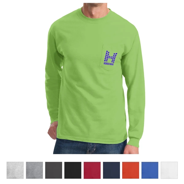 Tall long-sleeve pocket tee.... from ASI 61125 Hit Promotional Products / Hit®