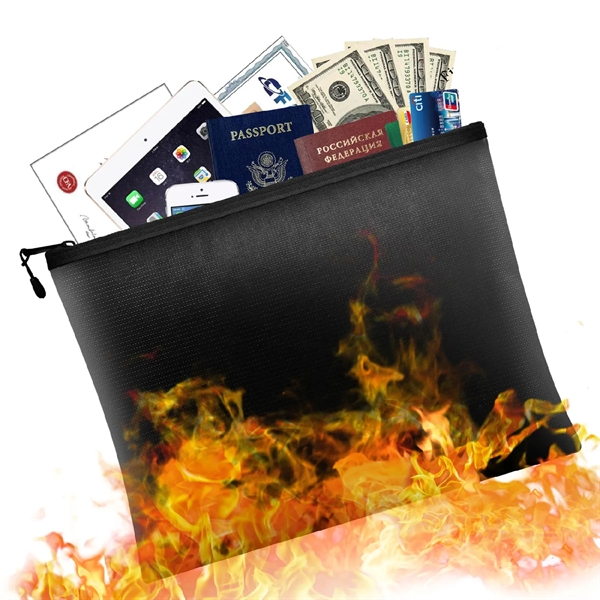 Waterproof and fireproof zipper document plus 1 color silkscreen imprint on... from ASI 37218 Athena Promo (tm)