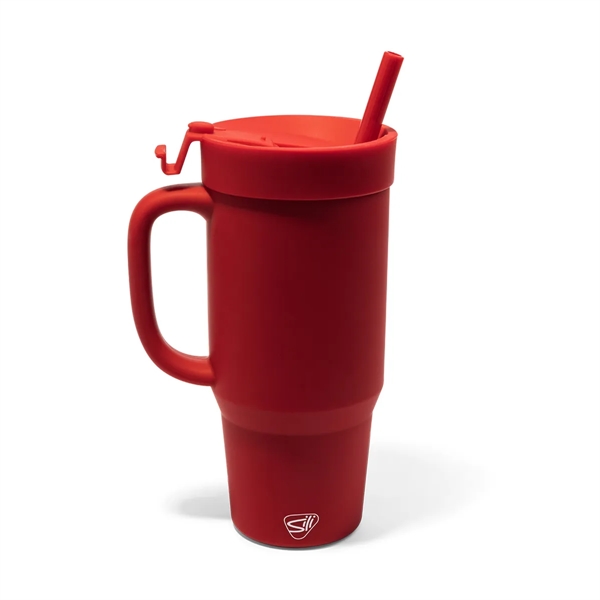 The Humbler Gift Set from Silipint: A 32 oz silicone straw... from ASI 87306 Silipint, Inc.