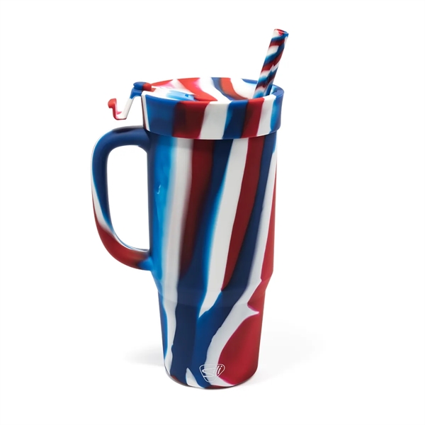 The Humbler Gift Set from Silipint: A 32 oz silicone straw... from ASI 87306 Silipint, Inc.