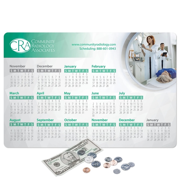 10" x 15" x 1/4" - Heavy Duty Fabric Calendar Counter... from ASI 49716 Digispec & CounterPoint / COUNTERPOINT®