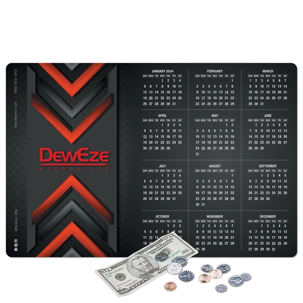 12" x 18" x 1/8" - Heavy Duty Fabric Calendar Counter... from ASI 49716 Digispec & CounterPoint / COUNTERPOINT®