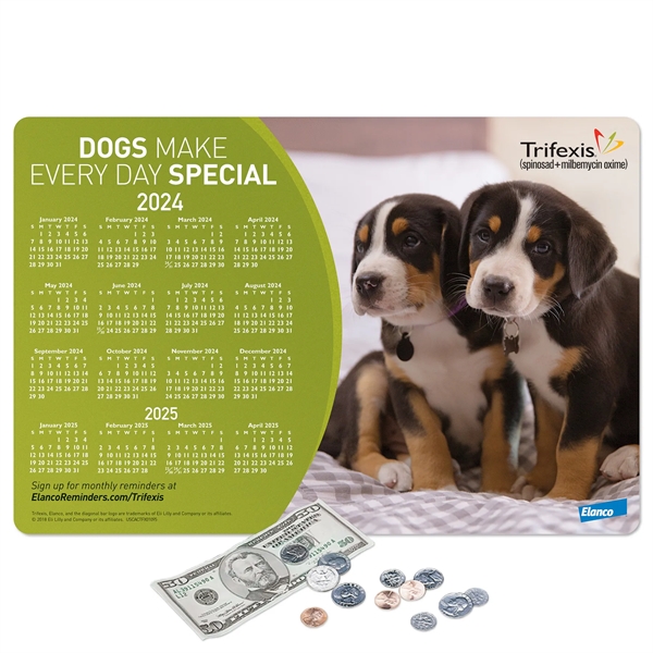 10" x 15" x 1/8" - Heavy Duty Fabric Calendar Counter... from ASI 49716 Digispec & CounterPoint / COUNTERPOINT®