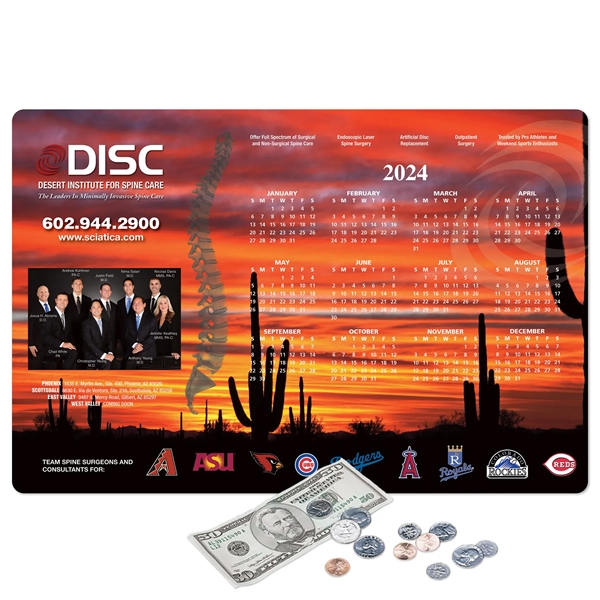 12" x 18" x 1/16" - Calendar Counter Mat - Made... from ASI 49716 Digispec & CounterPoint / COUNTERPOINT®