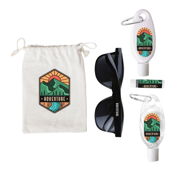 Includes SPF 30 sunscreen, aloe vera gel, SPF 15 peppermint lip... from ASI 61966 HPG / Mixie