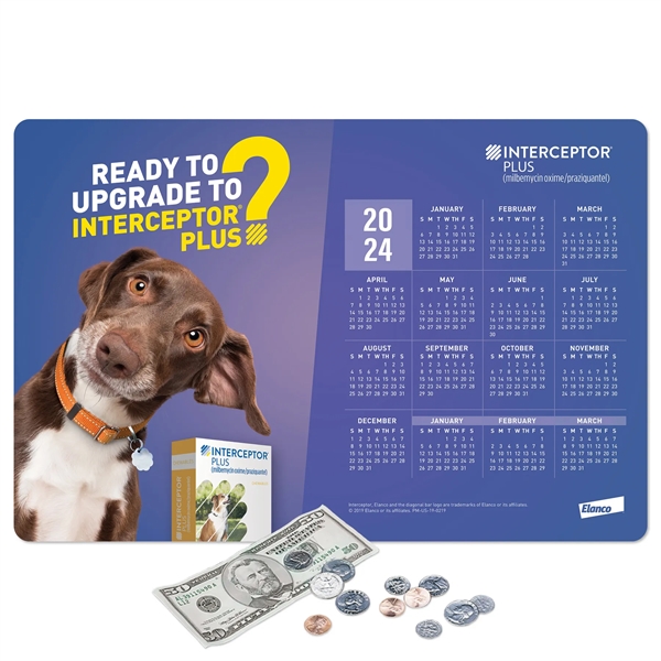 10" x 15" x 1/16" - Heavy Duty Calendar Counter Mat... from ASI 49716 Digispec & CounterPoint / COUNTERPOINT®