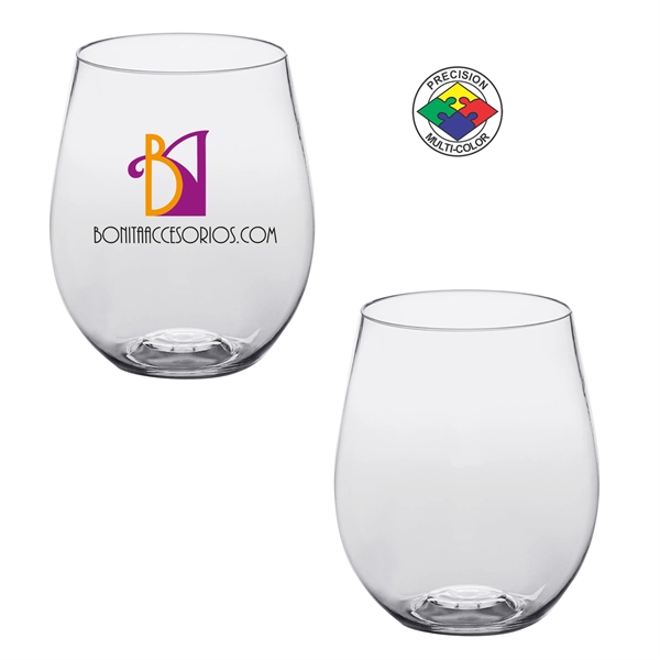 20oz BPA Free Light Plastic Stemless Wine Glass... from ASI 80093 Pyrographics / Pyrographics Line