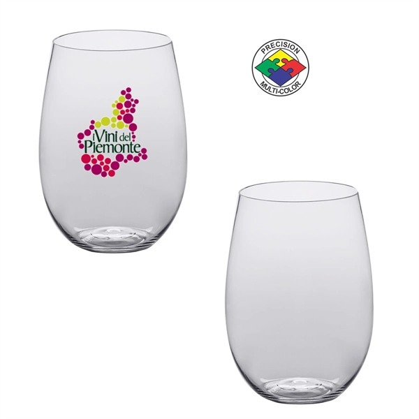 16oz BPA Free Light Plastic Stemless Wine Glass... from ASI 80093 Pyrographics / Pyrographics Line