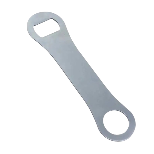 Stainless steel dog bone-style bottle opener with 1 color silkscreen imprint... from ASI 37218 Athena Promo (tm)
