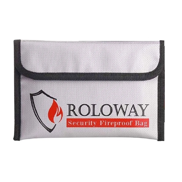 Waterproof and fireproof zipper document pouch plus 1c1p color silkscreen imprint... from ASI 37218 Athena Promo (tm)