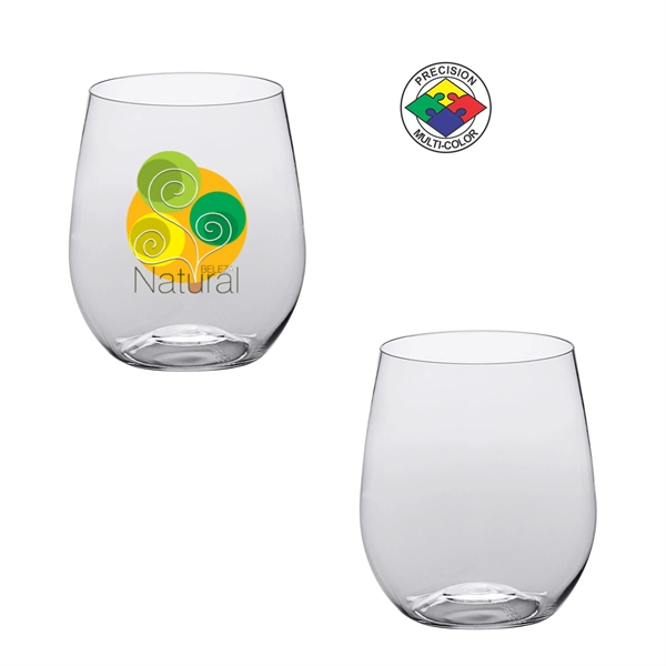 12oz BPA Free Light Plastic Stemless Wine Glass... from ASI 80093 Pyrographics / Pyrographics Line