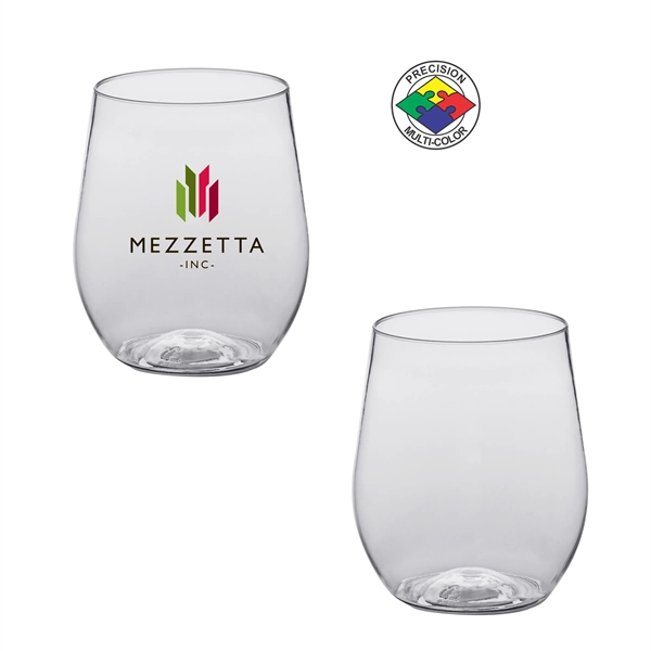 8oz BPA Free Light Plastic Stemless Wine Glass... from ASI 80093 Pyrographics / Pyrographics Line