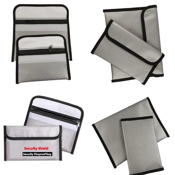 Waterproof and fireproof zipper document pouch plus 1c1p color silkscreen imprint... from ASI 37218 Athena Promo (tm)