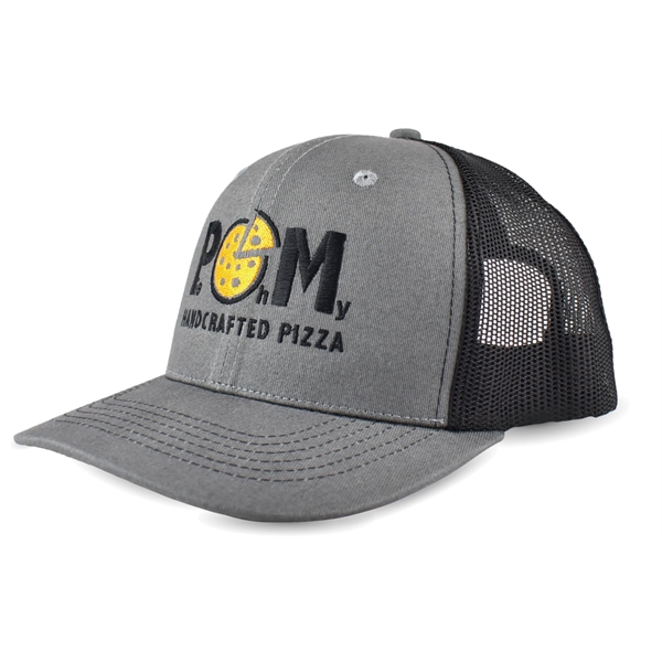 BAKER mesh snap back Trucker Hat with Embroidery- Richardson 112 Alternative... from ASI 72657 Active Life Promo / Active Life