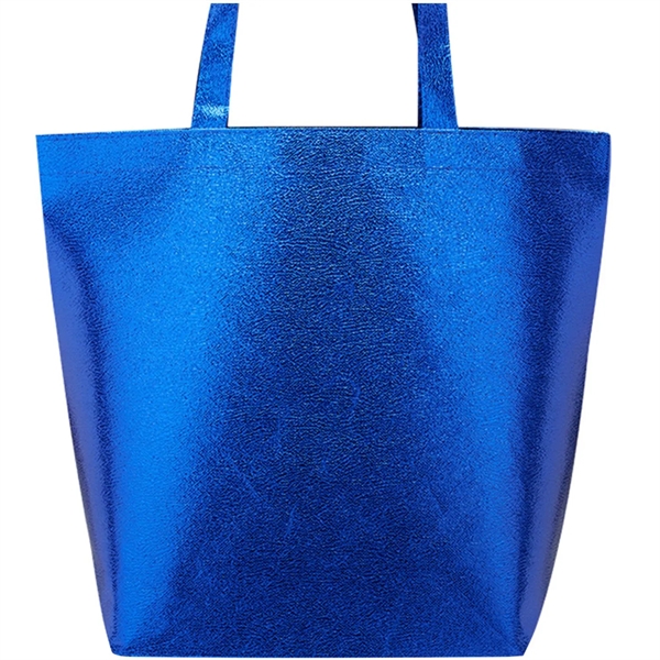 Royal metallic tote bags plus 1 color silkscreen imprint on 1... from ASI 37218 Athena Promo (tm)