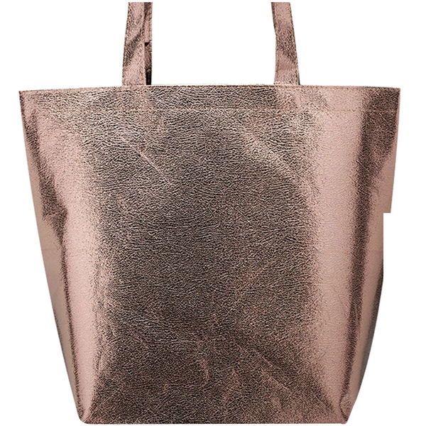 Royal metallic tote bags plus 1 color silkscreen imprint on 1... from ASI 37218 Athena Promo (tm)