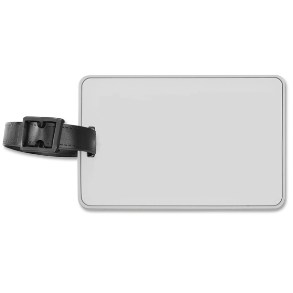 Completely custom luggage tag holders with colorful 3D imprinting. Polyvinyl material... from ASI 79898 Promovision / PROMOVISION