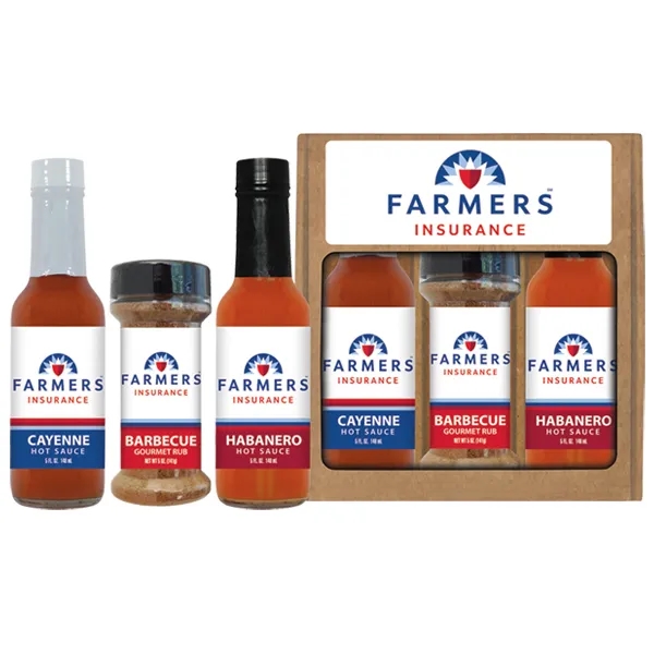 3 pack combo set of hot sauces and dry rubs/seasonings.... from ASI 61826 Hot Sauce Harry's Inc