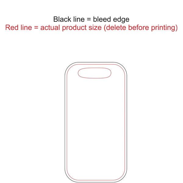 Custom Sublimated Metal Small Rectangle Bag Tag 1.75" x 3.5". Printed... from ASI 62635 Inno-Vative Solutions Grp LTD