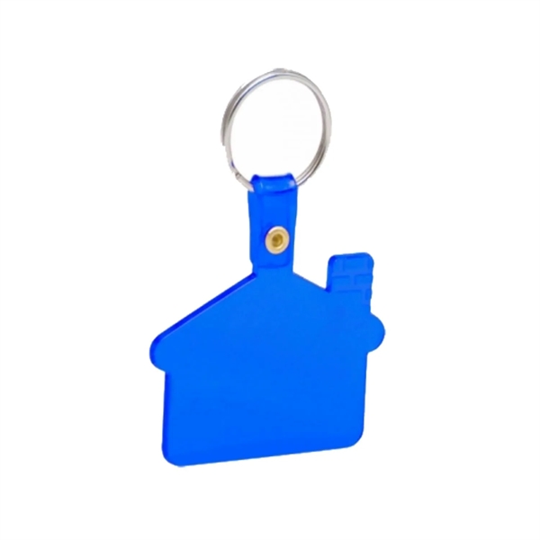 House shaped soft tag keychain plus 1 color silkscreen imprint on... from ASI 37218 Athena Promo (tm)
