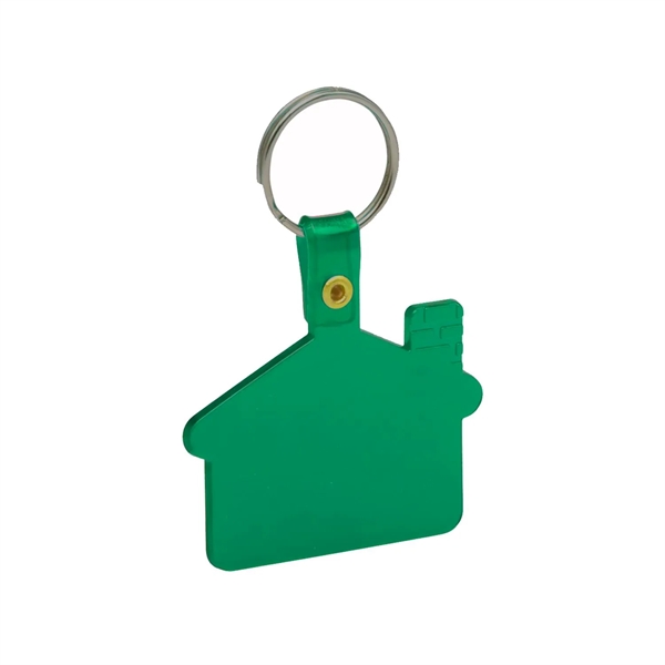 House shaped soft tag keychain plus 1 color silkscreen imprint on... from ASI 37218 Athena Promo (tm)