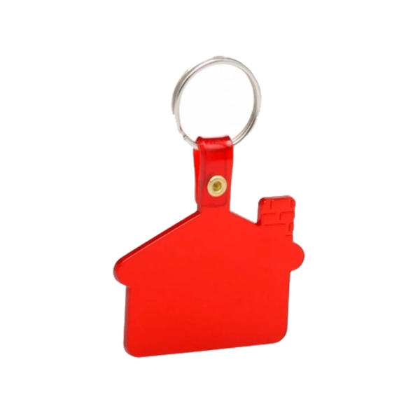 House shaped soft tag keychain plus 1 color silkscreen imprint on... from ASI 37218 Athena Promo (tm)