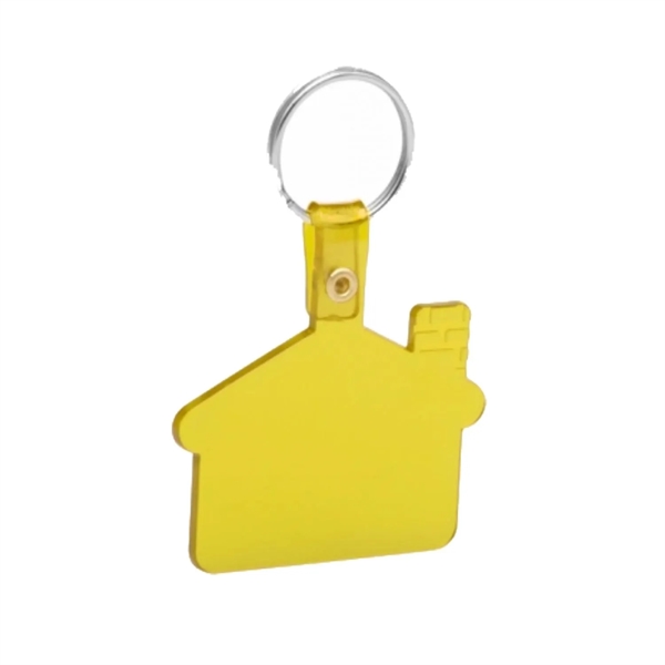 House shaped soft tag keychain plus 1 color silkscreen imprint on... from ASI 37218 Athena Promo (tm)