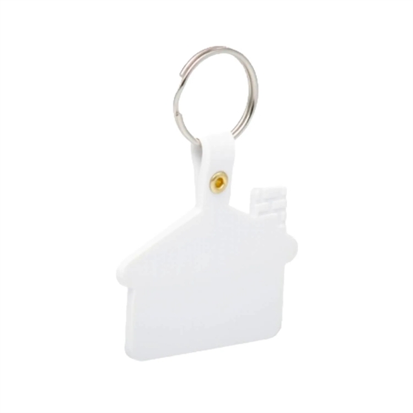 House shaped soft tag keychain plus 1 color silkscreen imprint on... from ASI 37218 Athena Promo (tm)