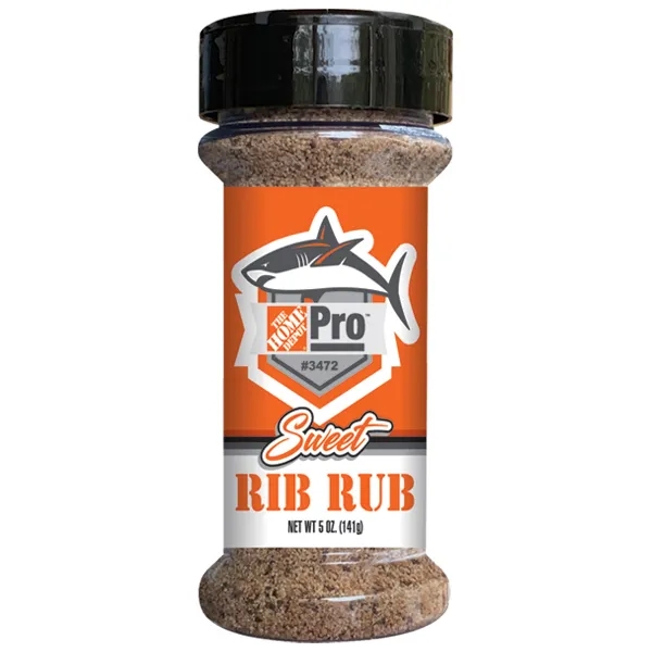 Sweet Rib Dry Rub (half pint plastic bottle) w/ Shaker Cap... from ASI 61826 Hot Sauce Harry's Inc