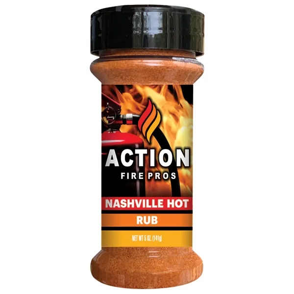 Nashville Hot Dry Rub (half pint plastic bottle) w/ Shaker Cap... from ASI 61826 Hot Sauce Harry's Inc