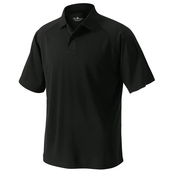 Men's classic polyester pique knit wicking polo shirt with rib knit... from ASI 44620 Charles River Apparel